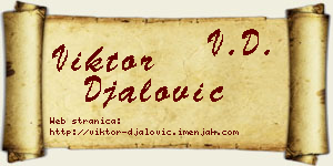 Viktor Đalović vizit kartica